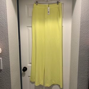 NWT Alice + Olivia yellow pants size 10